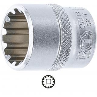 Hlavica nástrčná 3/8 , Gear Lock, 18 mm, BGS 10318 (Socket, Gear Lock | 10 mm (3/8 ) Drive | 18 mm (BGS 10318))