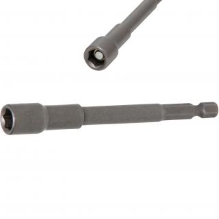 Hlavica nástrčná, 6-hran, extra dlhá, pre elektrické vŕtačky, 8 mm, BGS 2764 (Socket, Hexagon, extra long | for electric drills | 6.3 mm (1/4 ) Drive | 8 mm (BGS 2764))