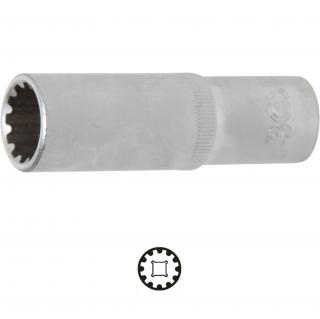 Hlavica nástrčná, Gear Lock, predĺžená, 1/2 , 16 mm, BGS 10256 (Socket, Gear Lock, deep | 12.5 mm (1/2 ) Drive | 16 mm (BGS 10256))