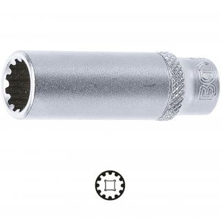 Hlavica nástrčná, Gear Lock, predĺžená, 1/4 , 10 mm, BGS 10160 (Socket, Gear Lock, deep | 6.3 mm (1/4 ) Drive | 10 mm (BGS 10160))