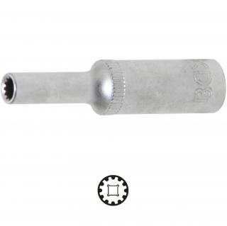 Hlavica nástrčná, Gear Lock, predĺžená, 1/4 , 4 mm, BGS 10154 (Socket, Gear Lock, deep | 6.3 mm (1/4 ) Drive | 4 mm (BGS 10154))