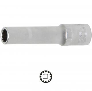 Hlavica nástrčná, Gear Lock, predĺžená, 1/4 , 6 mm, BGS 10156 (Socket, Gear Lock, deep | 6.3 mm (1/4 ) Drive | 6 mm (BGS 10156))