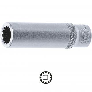 Hlavica nástrčná, Gear Lock, predĺžená, 1/4 , 8 mm, BGS 10158 (Socket, Gear Lock, deep | 6.3 mm (1/4 ) Drive | 8 mm (BGS 10158))
