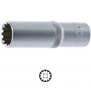 Hlavica nástrčná, Gear Lock, predĺžená, 3/8 , 13 mm, BGS 10353 (Socket, Gear Lock, deep | 10 mm (3/8 ) Drive | 13 mm (BGS 10353))