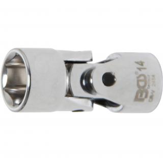 Hlavica nástrčná kĺbová, 3/8 , 6-hran, 14 mm, BGS 2454 (Universal Joint Socket, Hexagon | 10 mm (3/8 ) Drive | 14 mm (BGS 2454))