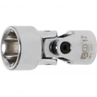 Hlavica nástrčná kĺbová, 3/8 , 6-hran, 17 mm, BGS 2457 (Universal Joint Socket, Hexagon | 10 mm (3/8 ) Drive | 17 mm (BGS 2457))