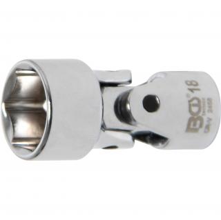 Hlavica nástrčná kĺbová, 3/8 , 6-hran, 18 mm, BGS 2458 (Universal Joint Socket, Hexagon | 10 mm (3/8 ) Drive | 18 mm)