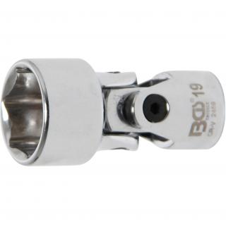 Hlavica nástrčná kĺbová, 3/8 , 6-hran, 19 mm, BGS 2459 (Universal Joint Socket, Hexagon | 10 mm (3/8 ) Drive | 19 mm)