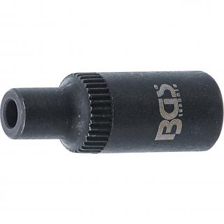 Hlavica nástrčná na upnutie závitníka, 1/4 , pre závitník 2,8 mm, BGS 72100 (Tap Adaptor Socket | 6.3 mm (1/4 ) Drive | 2.8 mm (BGS 72100))