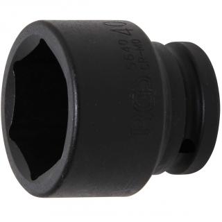 Hlavica nástrčná tvrdená, 6-hran, 3/4 , 40 mm, BGS 5640 (Impact Socket, Hexagon | 20 mm (3/4 ) Drive | 40 mm (BGS 5640))