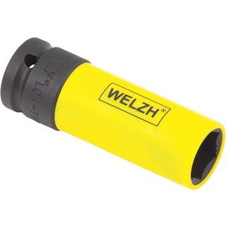 Hlavica nástrčná tvrdená, ochranná, 1/2 , 19 mm, Lok-Typ pre poškodené skrutky, Welzh 2661-19-WW (Protective Impact Socket; Lok-Typ, 19mm (Welzh 2661-17-WW))