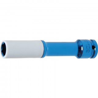 Hlavica nástrčná tvrdená, ochranná, 1/2 , predĺžená, 17 mm, pre hliníkové ráfiky (Protective Impact Socket | 12.5 mm (1/2 ) Drive | deep, 17 mm, for aluminium rims (BGS 7101))