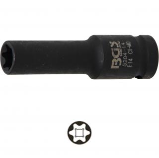 Hlavica nástrčná tvrdená, predĺžená, 1/2 , E-profil E14 mm, BGS 5204-14 (Impact Socket E-Type, deep | 12.5 mm (1/2 ) Drive | E14 mm (BGS 5204-14))