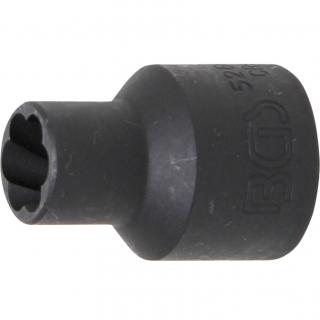 Hlavica špirálová 1/2  / vyťahovák poškodených skrutiek, 10 mm, BGS 5266-10 (Twist Socket (Spiral Profile) / Screw Extractor | 12.5 mm (1/2 ) Drive | 10 mm (BGS 5266-10))