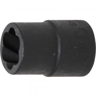 Hlavica špirálová 1/2  / vyťahovák poškodených skrutiek, 14 mm, BGS 5266-14 (Twist Socket (Spiral Profile) / Screw Extractor | 12.5 mm (1/2 ) Drive | 14 mm (BGS 5266-14))