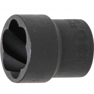 Hlavica špirálová 1/2  / vyťahovák poškodených skrutiek, 22 mm, BGS 5268-22 (Twist Socket (Spiral Profile) / Screw Extractor | 12.5 mm (1/2 ) Drive | 22 mm (BGS 5268-22))