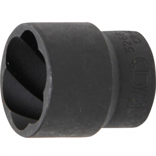Hlavica špirálová 1/2  / vyťahovák poškodených skrutiek, 24 mm, BGS 5268-24 (Twist Socket (Spiral Profile) / Screw Extractor | 12.5 mm (1/2 ) Drive | 24 mm (BGS 5268-24))