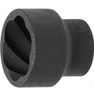 Hlavica špirálová 1/2  / vyťahovák poškodených skrutiek, 27 mm, BGS 5268-27 (Twist Socket (Spiral Profile) / Screw Extractor | 12.5 mm (1/2 ) Drive | 27 mm (BGS 5268-27))