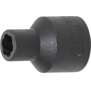 Hlavica špirálová 1/2  / vyťahovák poškodených skrutiek, 8 mm, BGS 5269-8 (Twist Socket (Spiral Profile) / Screw Extractor | 12.5 mm (1/2 ) Drive | 8 mm (BGS 5269-8))
