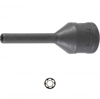 Hlavica špirálová 1/4 , na elektródy žeraviacej sviečky, 2,6 mm, BGS 5290-2.6 (Twist Off Socket for Glow Plug Electrode | 6.3 mm (1/4 ) Drive | 2.6 mm (BGS 5290-2.6))