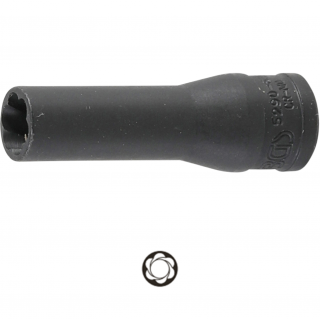 Hlavica špirálová 1/4 , na elektródy žeraviacej sviečky, 6,5 mm, BGS 5290-6.5 (Twist Off Socket for Glow Plug Electrode | 6.3 mm (1/4 ) Drive | 6.5 mm (BGS 5290-6.5))