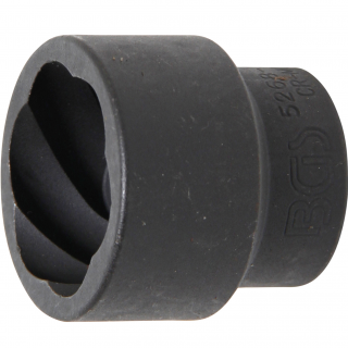 Hlavica špirálová 3/4  / vyťahovák poškodených skrutiek, 36 mm, BGS 5268-36 (Twist Socket (Spiral Profile) / Screw Extractor | 20 mm (3/4 ) Drive | 36 mm (BGS 5268-36))