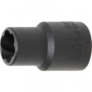 Hlavica špirálová 3/8  / vyťahovák poškodených skrutiek, 10 mm, BGS 5270 (Twist Socket (Spiral Profile) / Screw Extractor | 10 mm (3/8 ) Drive | 10 mm (BGS 5270))