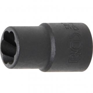 Hlavica špirálová 3/8  / vyťahovák poškodených skrutiek, 11 mm, BGS 5271 (Twist Socket (Spiral Profile) / Screw Extractor | 10 mm (3/8 ) Drive | 11 mm (BGS 5271))