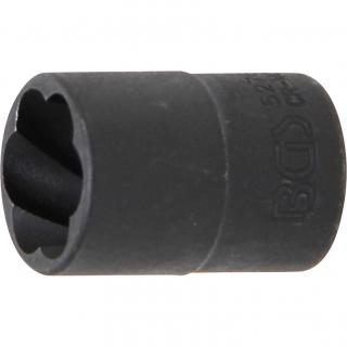 Hlavica špirálová 3/8  / vyťahovák poškodených skrutiek, 16 mm, BGS 5276 (Twist Socket (Spiral Profile) / Screw Extractor | 10 mm (3/8 ) Drive | 16 mm (BGS 5276))