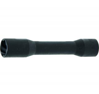 Hlavica špirálová, predĺžená, 1/2  / vyťahovák poškodených skrutiek, 19 mm (Twist Socket (Spiral Profile) / Screw Extractor, deep | 12.5 mm (1/2 ) Drive | 19 mm (BGS 5264-19))