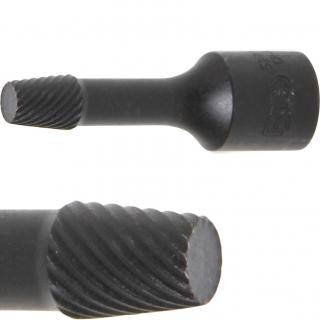 Hlavica špirálová, zástrčná, 3/8  / vyťahovák poškodených skrutiek, 8 mm (Twist Socket (Spiral Profile) / Screw Extractor | 10 mm (3/8 ) Drive | 8 mm (BGS 5281-8))
