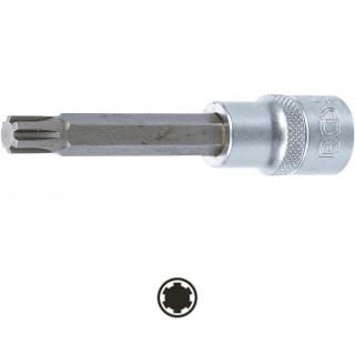 Hlavica zástrčná 1/2 , dĺžka 100 mm, RIBE-profil M10, BGS 4165 (Bit Socket | length 100 mm | 12.5 mm (1/2 ) Drive | Spline (for RIBE) | M10 (BGS 4165))