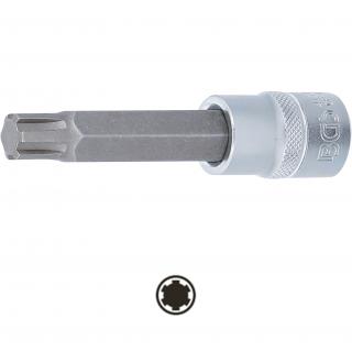Hlavica zástrčná 1/2 , dĺžka 100 mm, RIBE-profil M13, BGS 4167 (Bit Socket | length 100 mm | 12.5 mm (1/2 ) Drive | Spline (for RIBE) | M13 (BGS 4167))