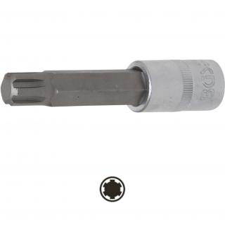 Hlavica zástrčná 1/2 , dĺžka 100 mm, RIBE-profil M14, BGS 4168 (Bit Socket | length 100 mm | 12.5 mm (1/2 ) Drive | Spline (for RIBE) | M14 (BGS 4168))