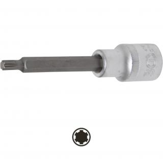 Hlavica zástrčná 1/2 , dĺžka 100 mm, RIBE-profil M6, BGS 4161 (Bit Socket | length 100 mm | 12.5 mm (1/2 ) Drive | Spline (for RIBE) | M6 (BGS 4161))