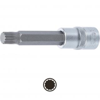 Hlavica zástrčná 1/2 , dĺžka 100 mm, XZN-profil M12, BGS 4363 (Bit Socket | length 100 mm | 12.5 mm (1/2 ) Drive | Spline (for XZN) | M12 (BGS 4363))