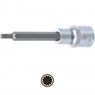 Hlavica zástrčná 1/2 , dĺžka 100 mm, XZN-profil M5, BGS 4359 (Bit Socket | length 100 mm | 12.5 mm (1/2 ) Drive | Spline (for XZN) | M5 (BGS 4359))