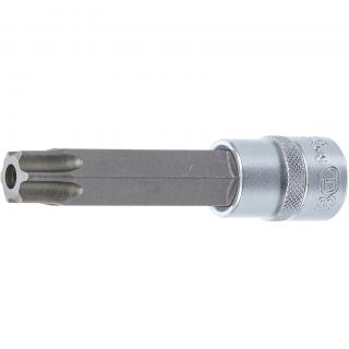 Hlavica zástrčná 1/2 , dĺžka 110 mm, T-profil s vŕtaním T80, pre ramena stierača (Bit Socket | length 110 mm | 12.5 mm (1/2 ) Drive | T-Star tamperproof (for Torx) T80, for wiper arm (BGS 5103-TB80))