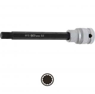 Hlavica zástrčná 1/2 , dĺžka 140 mm, XZN-profil M10, BGS 5009 (Bit Socket | length 140 mm | 12.5 mm (1/2 ) Drive | Spline (for XZN) | M10 (BGS 5009))