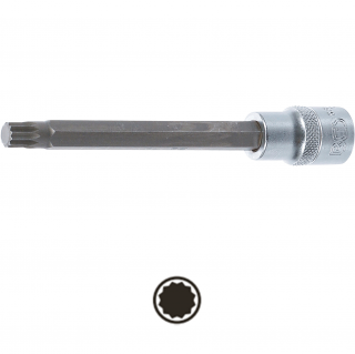 Hlavica zástrčná 1/2 , dĺžka 140 mm, XZN-profil M10, lesklá, BGS 5184-M10 (Bit Socket | length 140 mm | 12.5 mm (1/2 ) Drive | Spline (for XZN) | M10 (BGS 5184-M10))