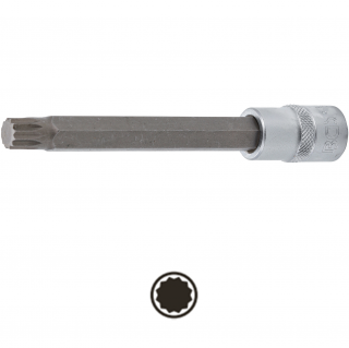 Hlavica zástrčná 1/2 , dĺžka 140 mm, XZN-profil M12, BGS 5184-M12 (Bit Socket | length 140 mm | 12.5 mm (1/2 ) Drive | Spline (for XZN) | M12 (BGS 5184-M12))