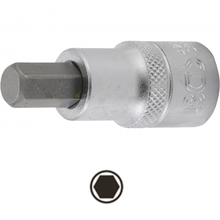 Hlavica zástrčná 1/2 , imbus 10 mm, dĺžka 55 mm, BGS 4255 (Bit Socket | 12.5 mm (1/2 ) | internal Hexagon 10 mm, length 55 mm (BGS 4255))