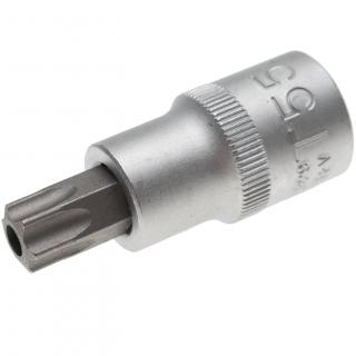 Hlavica zástrčná 1/2 , T-profil s vŕtaním T55, dĺžka 53 mm, BGS 4329 (Bit Socket | 12.5 mm (1/2 ) Drive | T-Star tamperproof (for Torx) T55, length 53 mm (BGS 4329))