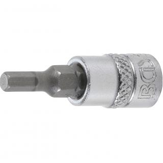 Hlavica zástrčná 1/4 , imbus 4 mm, dĺžka 38 mm, BGS 2498 (Bit Socket | 6.3 mm (1/4 ) Drive | internal Hexagon 4 mm, length 38 mm (BGS 2498))