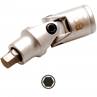 Hlavica zástrčná kĺbová, 3/8 , imbus 7 mm, BGS 1818-1 (Joint Socket | 10 mm (3/8 ) Drive | internal Hexagon 7 mm (BGS 1818-1))