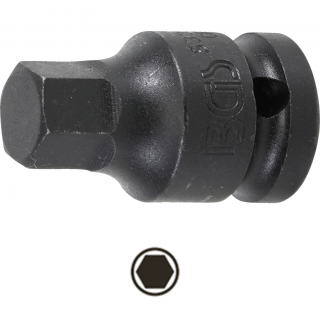 Hlavica zástrčná tvrdená, 1/2 , imbus 14 mm, dĺžka 42 mm, BGS 5485-14 (Impact Bit Socket | 12.5 mm (1/2 ) Drive | internal Hexagon 14 mm, length 42 mm (BGS 5485-14))