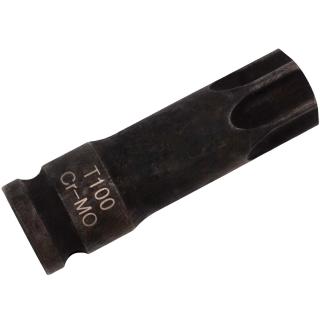 Hlavica zástrčná tvrdená, 1/2 , T-profil s vŕtaním T100, pre Mercedes, Welzh 4078-T100-WW (T100 Tamperproof Torx; (Welzh 4078-T100-WW))