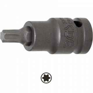 Hlavica zástrčná tvrdená, 1/2 , T-profil T45, dĺžka 53 mm, BGS 5373 (Impact Bit Socket | 12.5 mm (1/2 ) Drive | T-Star (for Torx) T45, length 53 mm (BGS 5373))