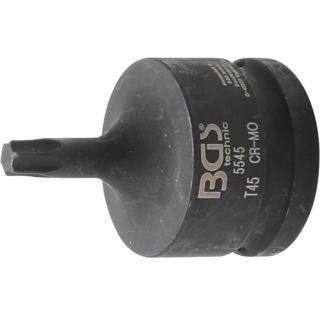 Hlavica zástrčná tvrdená, 3/4 , T-profil T45, BGS 5545 (Impact Bit Socket | 20 mm (3/4 ) Drive | T-Star (for Torx) T45 (BGS 5545))