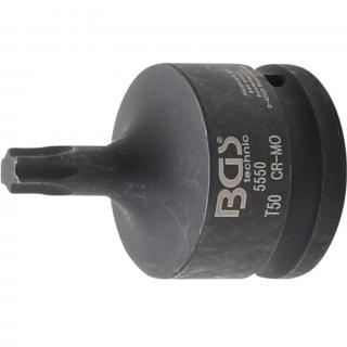 Hlavica zástrčná tvrdená, 3/4 , T-profil T50, BGS 5550 (Impact Bit Socket | 20 mm (3/4quot;) Drive | T-Star (for Torx) T50 (BGS 5550))